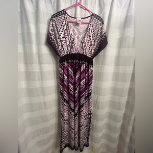 Purple boho/ indie Maxi dress by indie boutique one size fits most summer beach